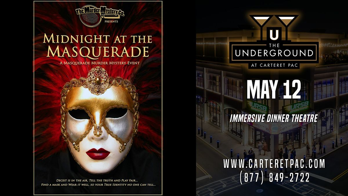 M**der Mystery Dinner Theatre: Midnight at the Masquerade, 12 May | Event in Carteret | AllEvents