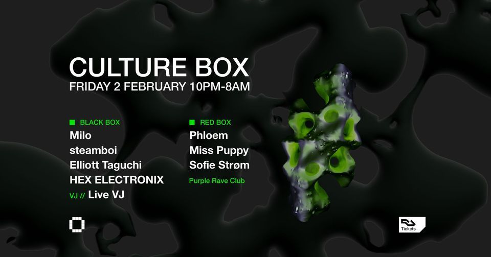 Milo / steamboi / Elliott Taguchi / HEX ELECTRONIX / Purple Rave Club ...