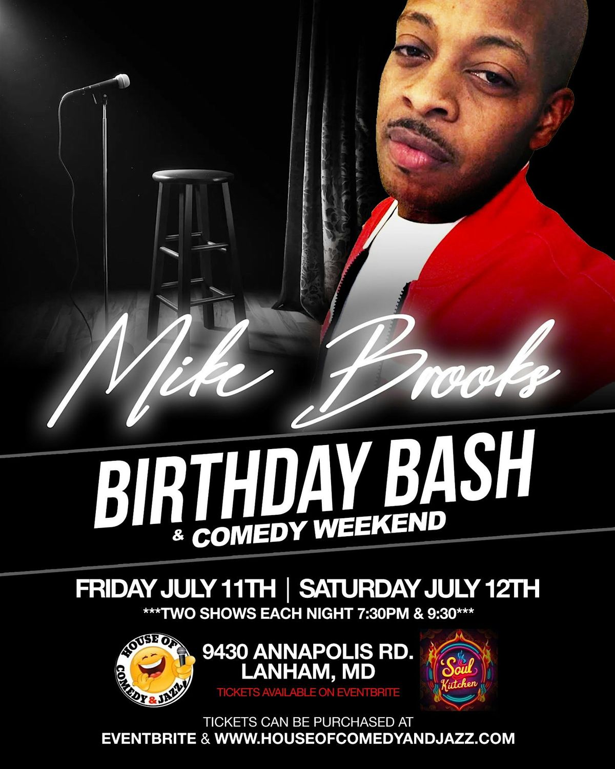 MIKE BROOKS BIRTHDAY BASH, 11 July | Event in Lanham | AllEvents