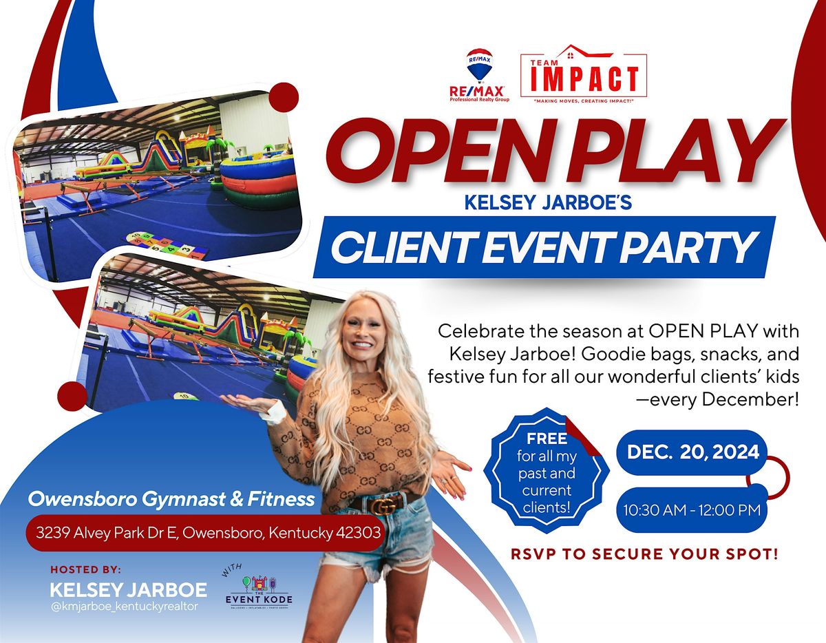OPEN PLAY: Kelsey Jarboe's CLIENT EVENT PARTY | Event in Owensboro | AllEvents