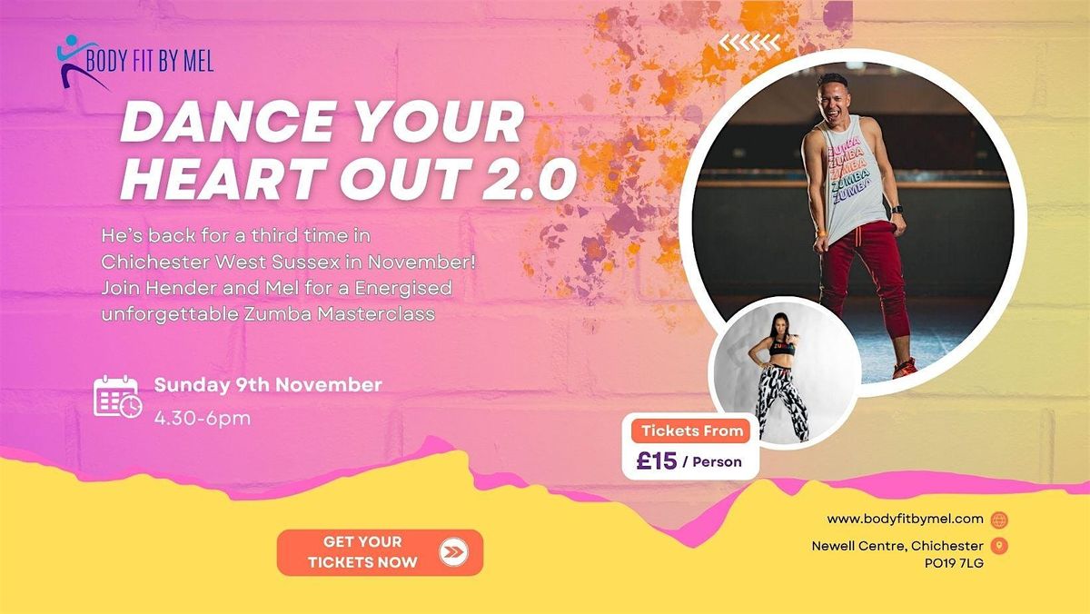 Dance your Heart Out 2.0 - Zumba Masterclass, 9 November | Event in Chichester | AllEvents