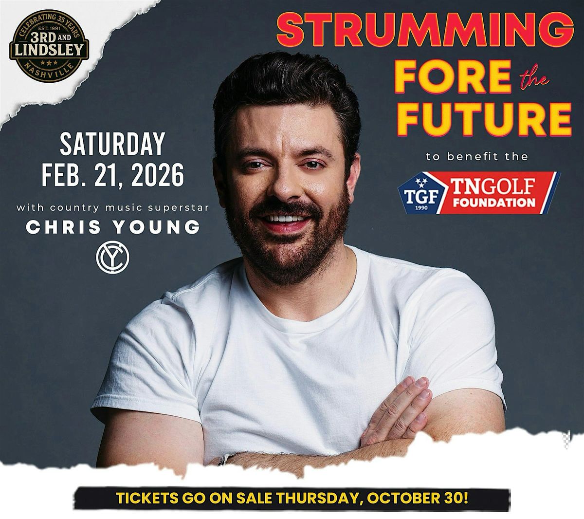 Strumming Fore the Future with Chris Young, 21 February | Event in Nashville | AllEvents