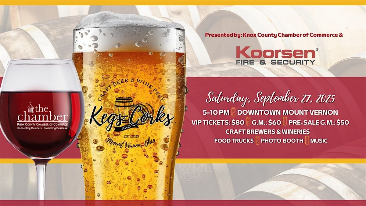 Kegs & Corks Fest, 27 September | Event in Mount Vernon | AllEvents