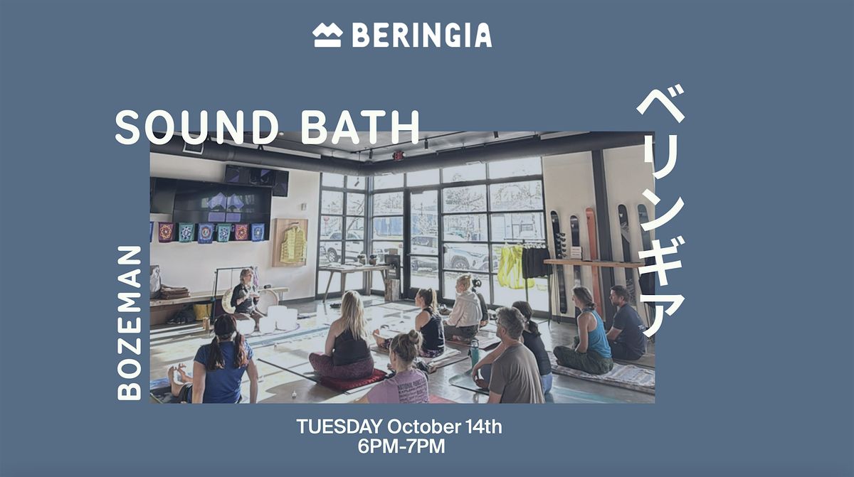 Sound Bath at Beringia House, 14 October | Event in Bozeman | AllEvents