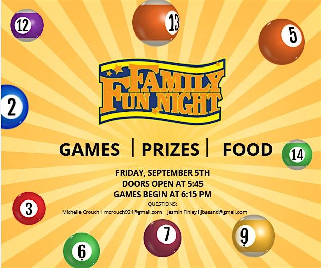 OLL's Family Fun Night, 5 September | Event in Mandeville | AllEvents