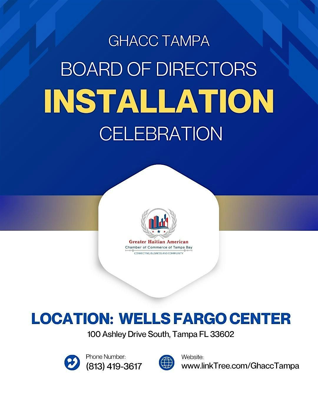 GHACC CHAMBER OF COMMERCE - BOARD INSTALL CEREMONY, 25 August | Event in Tampa | AllEvents
