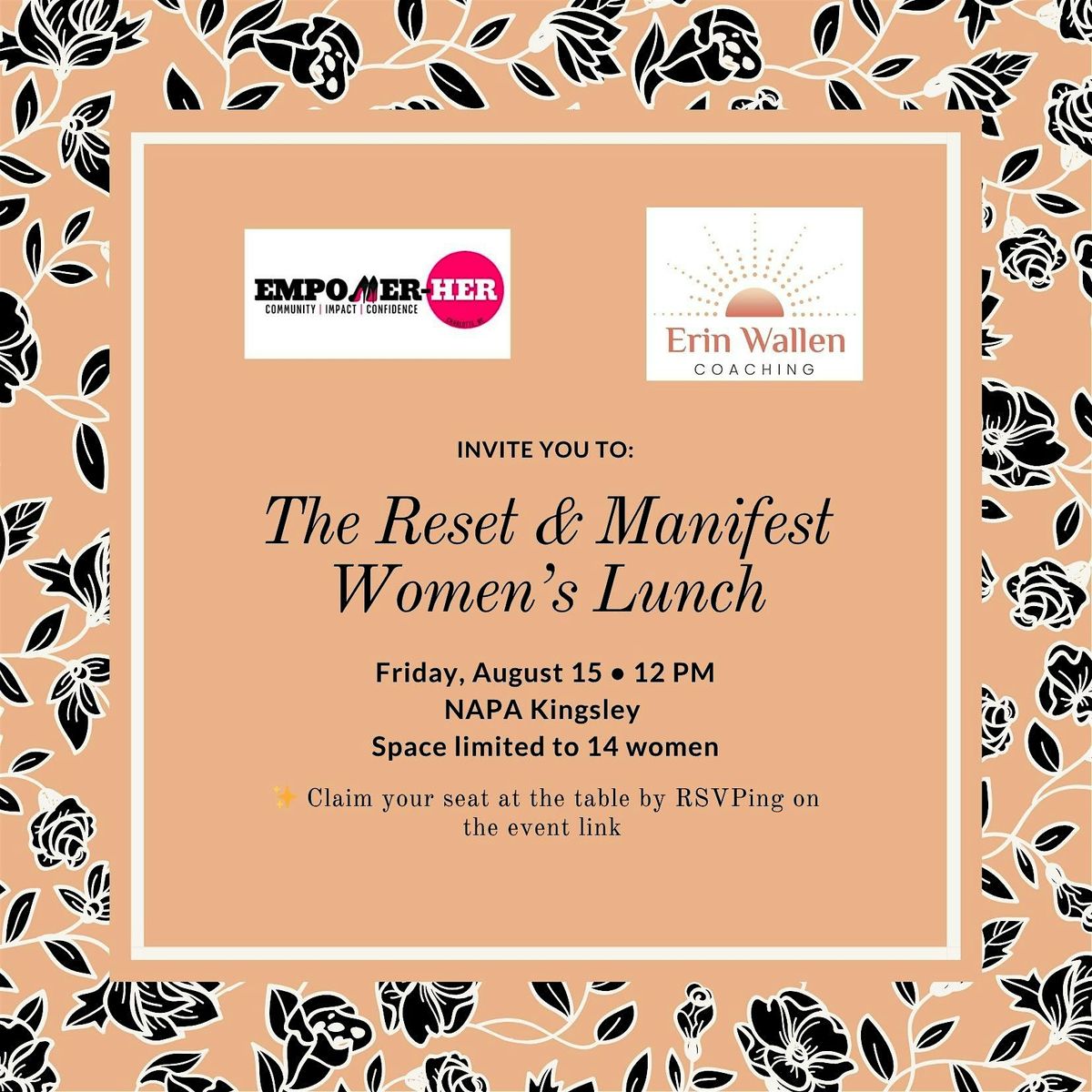 The Reset & Manifest Women’s Lunch, 15 August | Event in Fort Mill | AllEvents