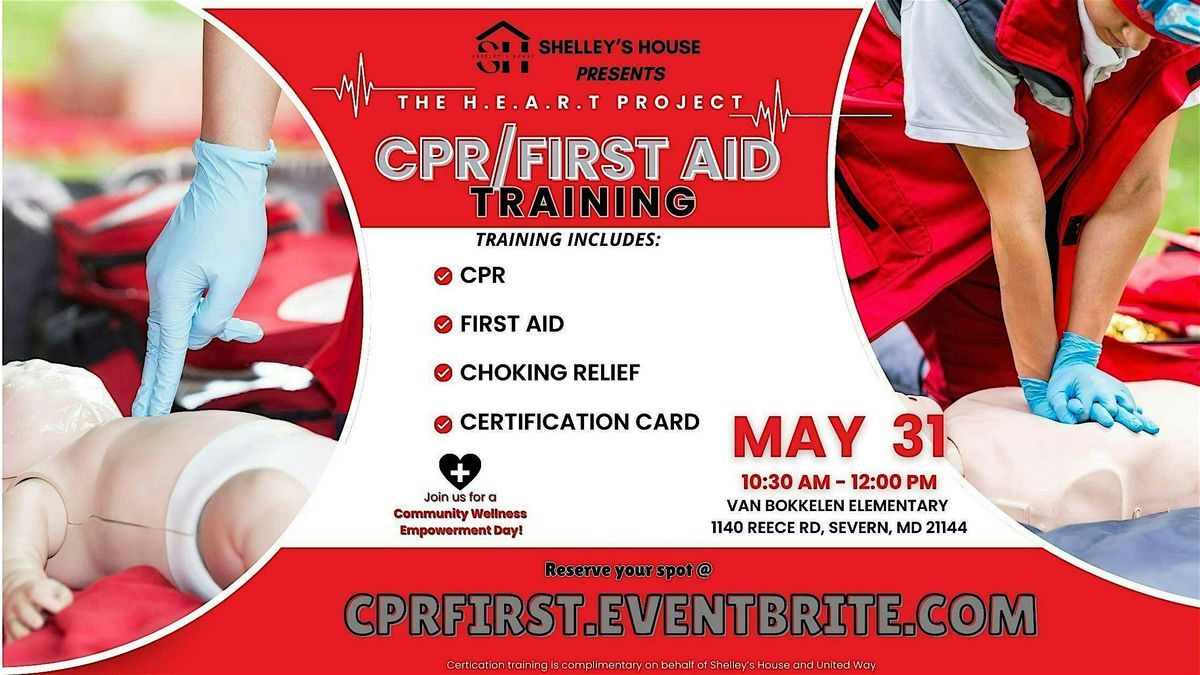 CPR and First Aid training, 31 May | Event in Severn | AllEvents