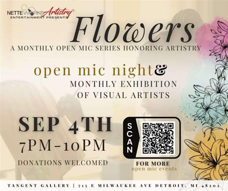 Flowers Open Mic & Visual Arts Showcase | Event in Detroit | AllEvents