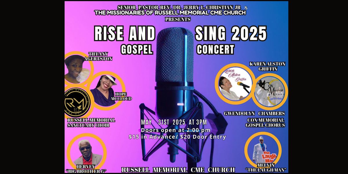 Rise and Sing 2025 Gospel Concert, 31 May | Event in Durham | AllEvents