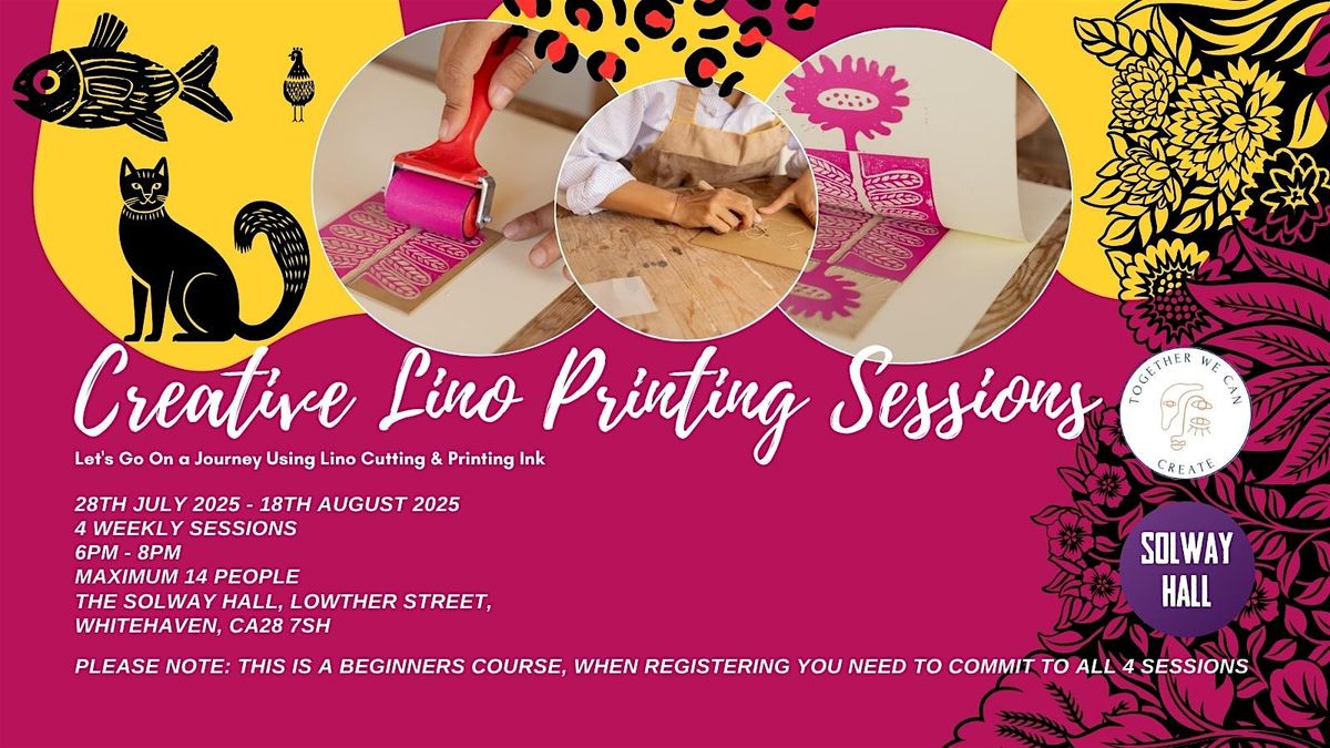 Lets Go On A Journey With Lino Printing - for beginners, 28 July | Event in Whitehaven | AllEvents