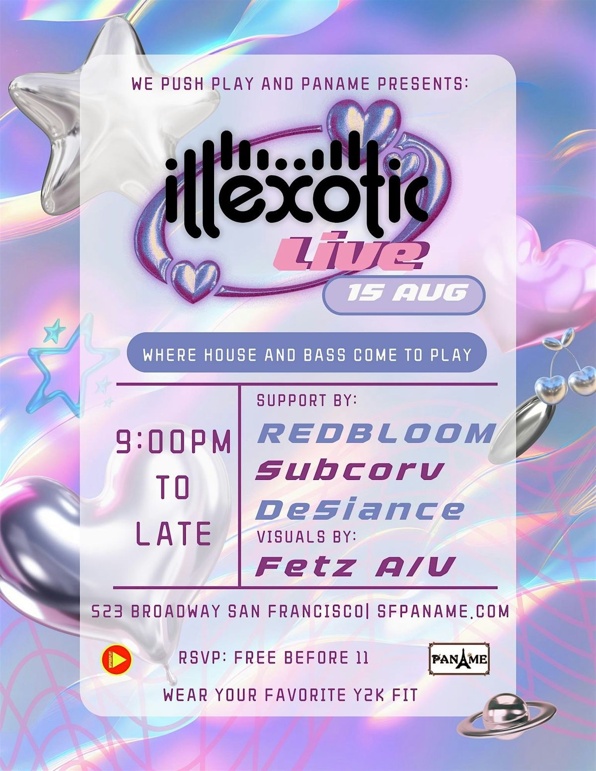 illexotic live at Paname, 15 August | Event in San Francisco | AllEvents