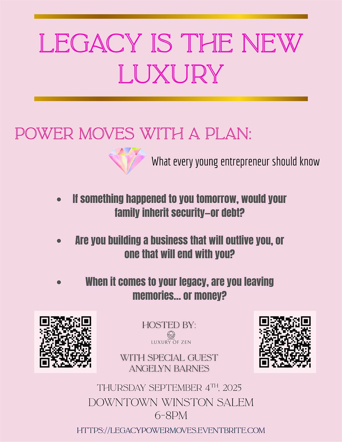 Legacy is the New Luxury, 4 September | Event in Winston-Salem | AllEvents