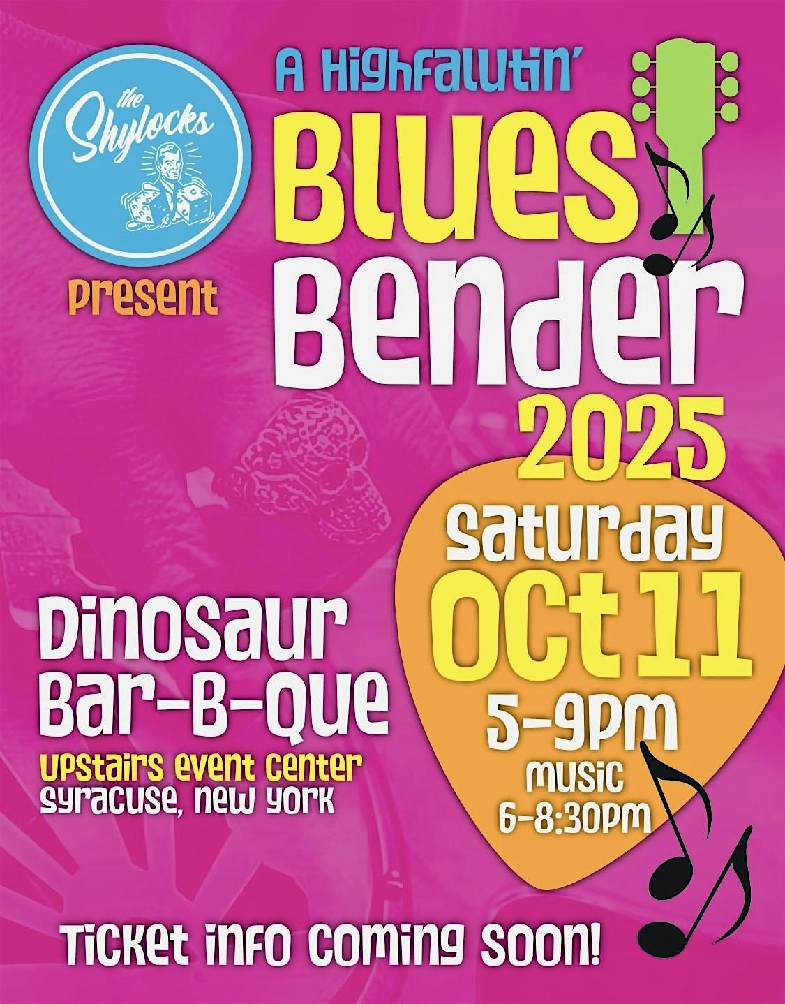 THE SHYLOCKS Highfalutin’ Blues Bender II, 11 October | Event in Syracuse | AllEvents