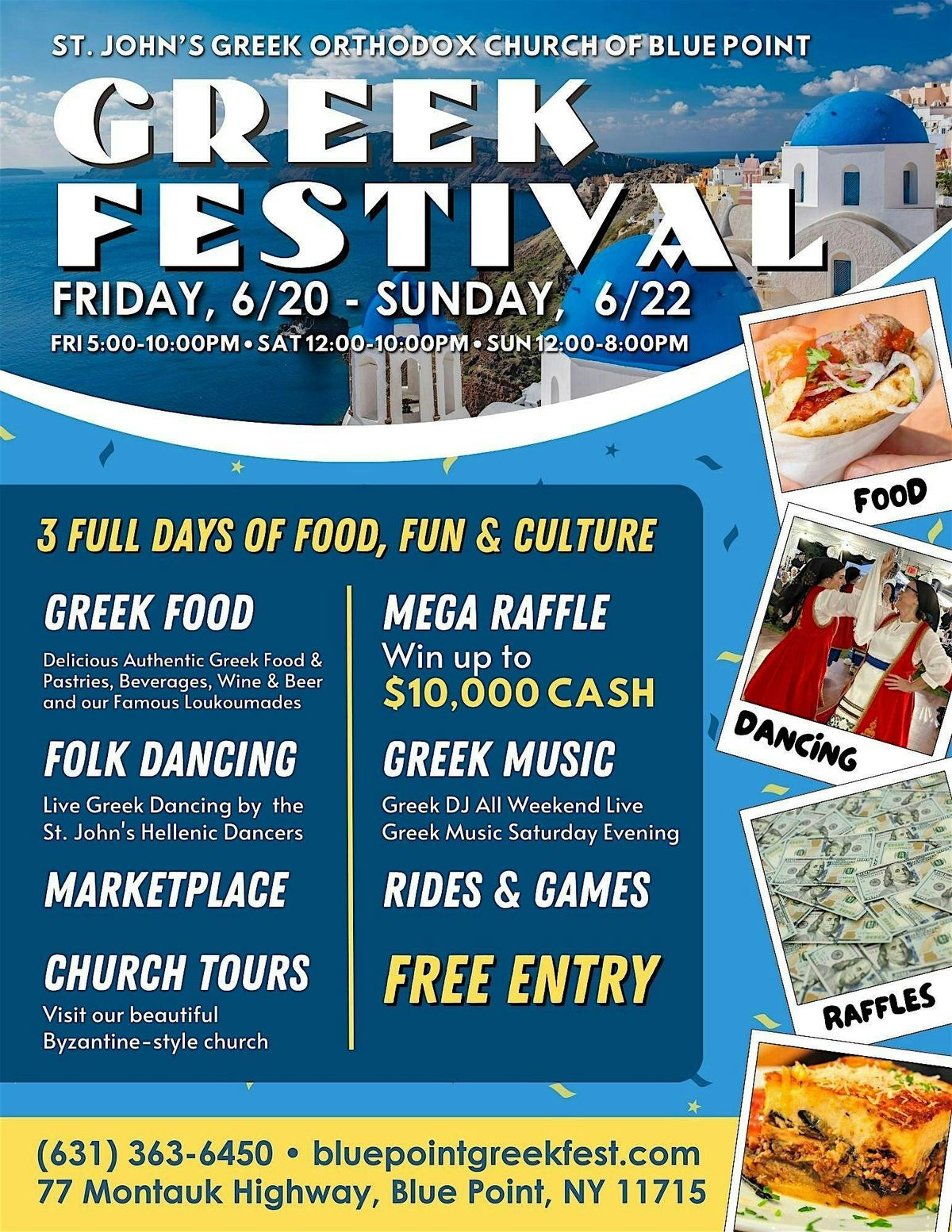St. John's Greek Festival, 20 June | Event in Blue Point | AllEvents