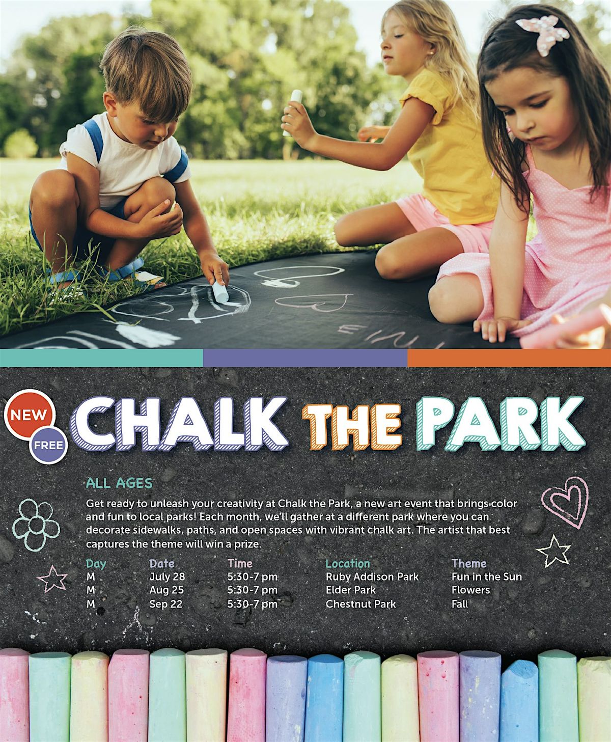 Chalk the Park - Ruby Addison, 28 July | Event in Franklin Park | AllEvents