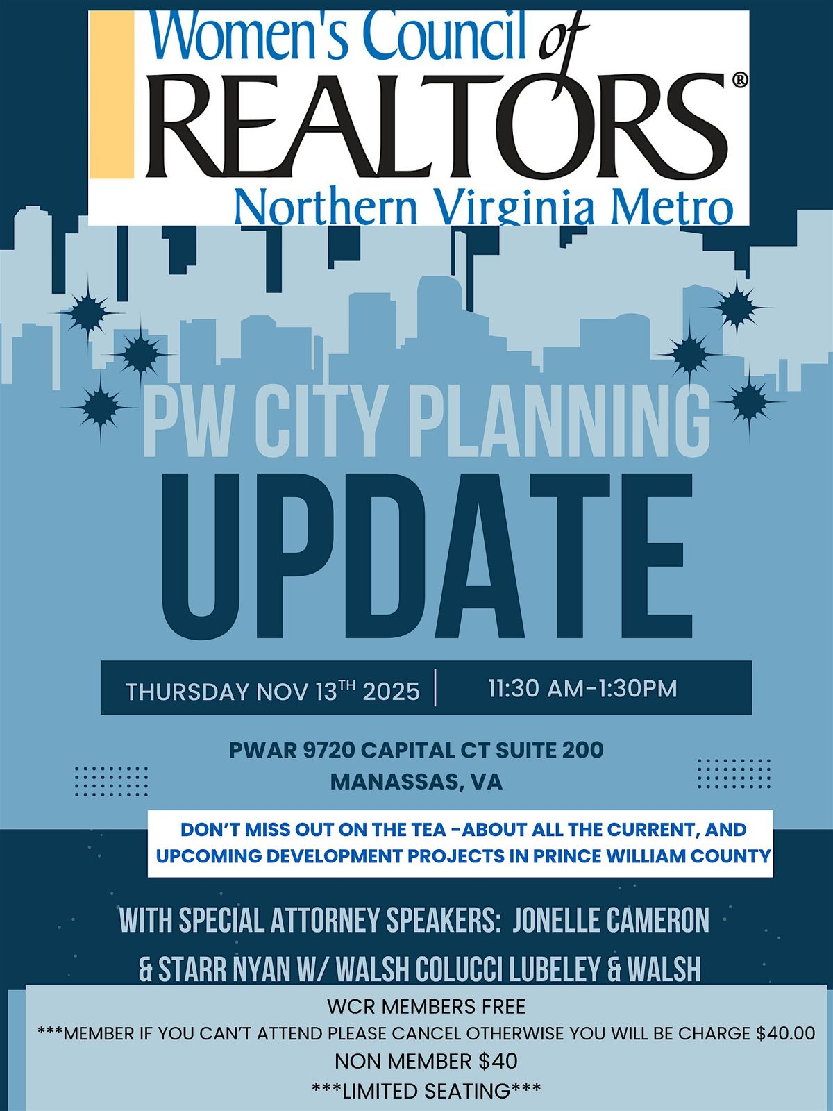 PW City Planning Update, 13 November | Event in Manassas | AllEvents