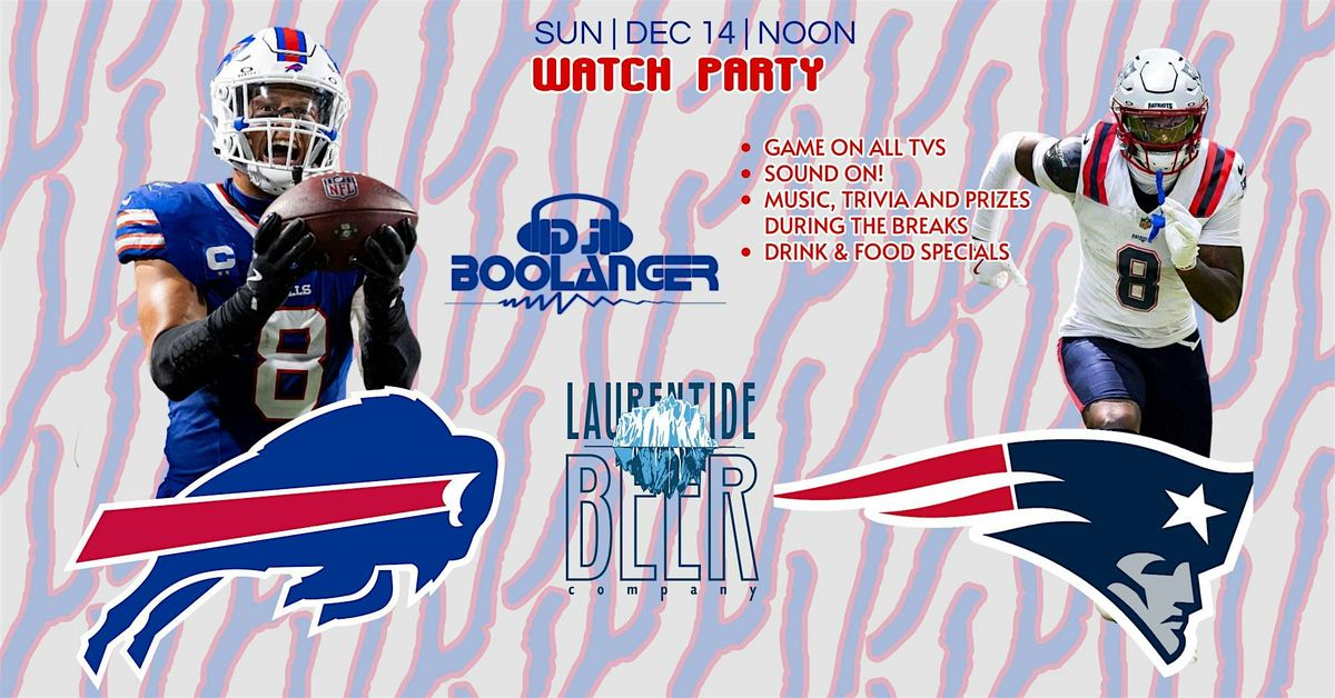 Buffalo Bills vs. New England Patriots Watch Party, 14 December | Event in Penn Yan | AllEvents