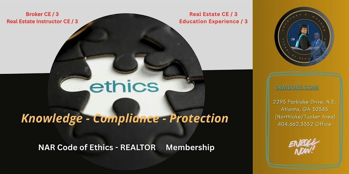 NAR Code of Ethics – REALTOR® Membership, 23 December | Event in Atlanta | AllEvents
