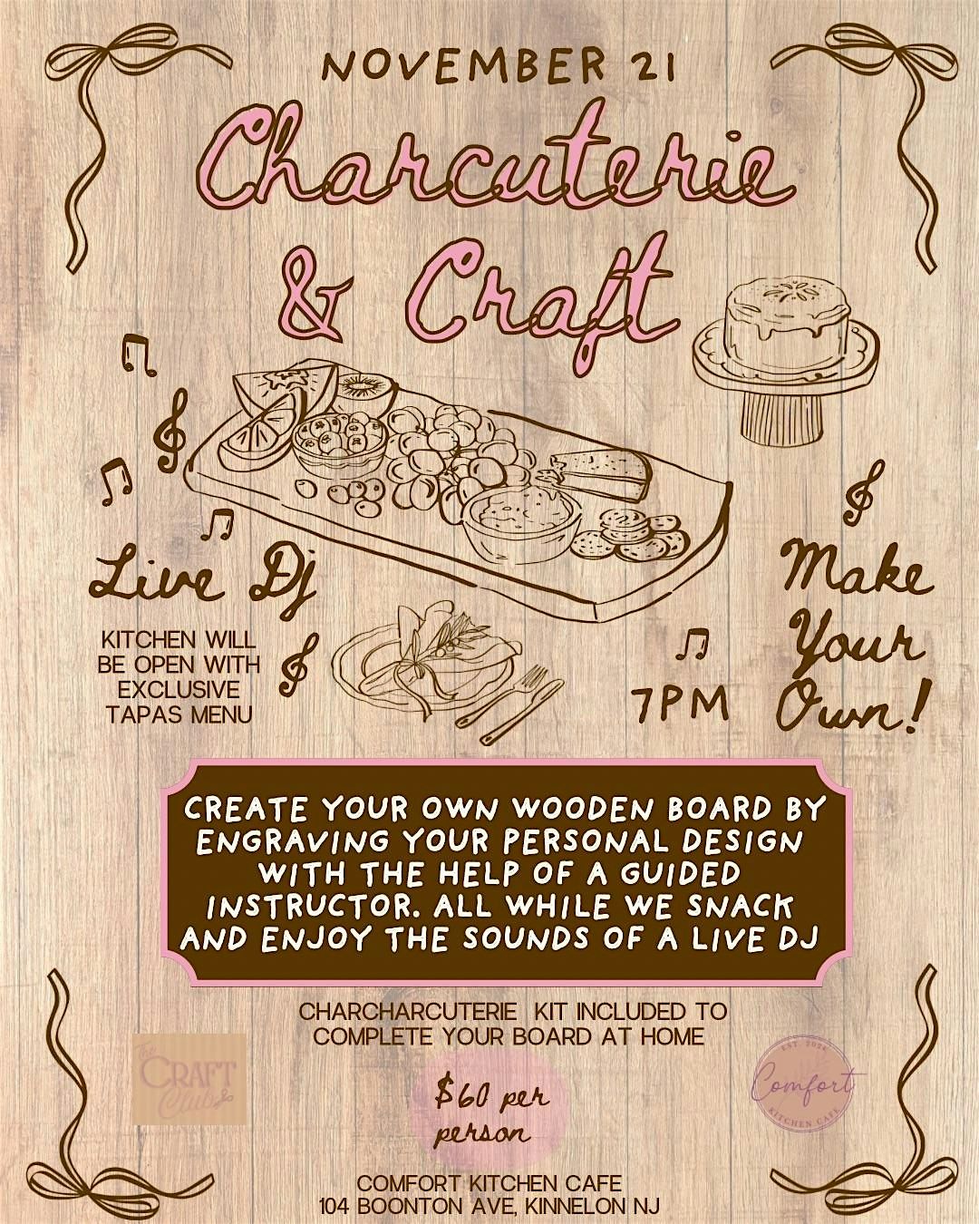 Craft your own Charcuterie Board, 21 November | Event in Kinnelon | AllEvents
