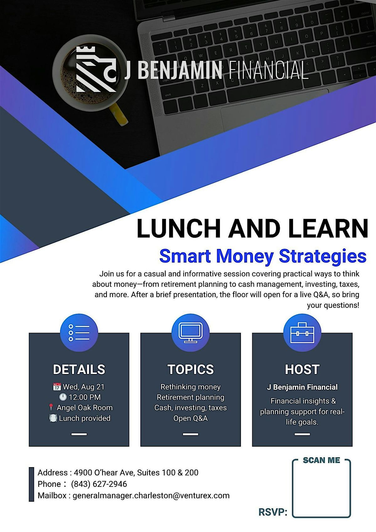 Lunch and Learn: Smart Money Strategies, 21 August | Event in North Charleston | AllEvents