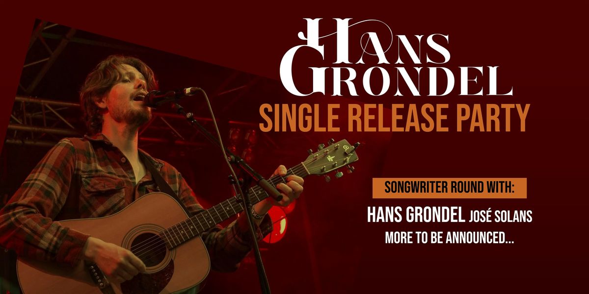 Hans Grondel – Single Release Party, 15 November | Event in Amsterdam | AllEvents