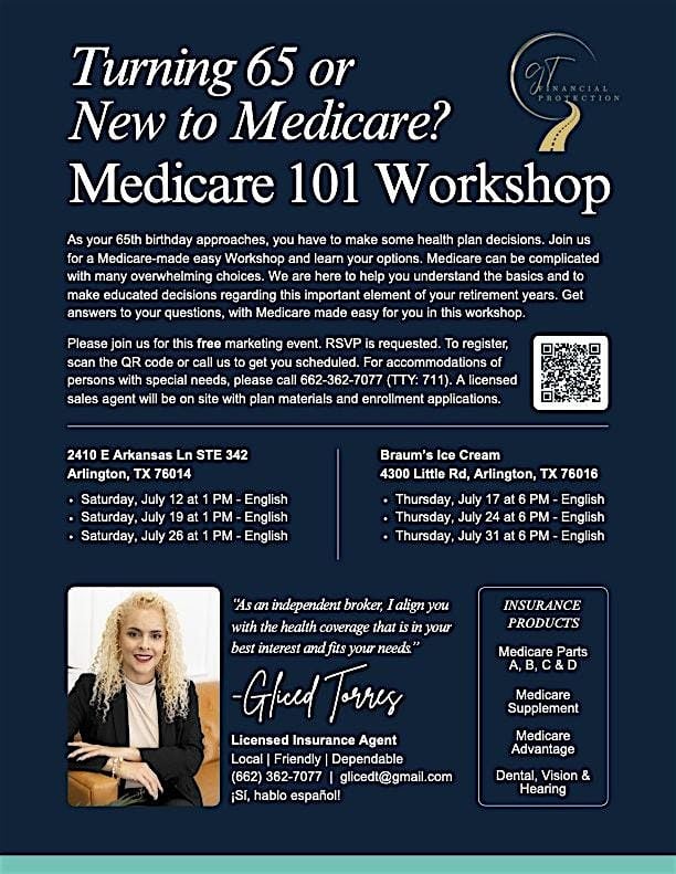 Medicare 101 Workshop, 26 July | Event in Arlington | AllEvents