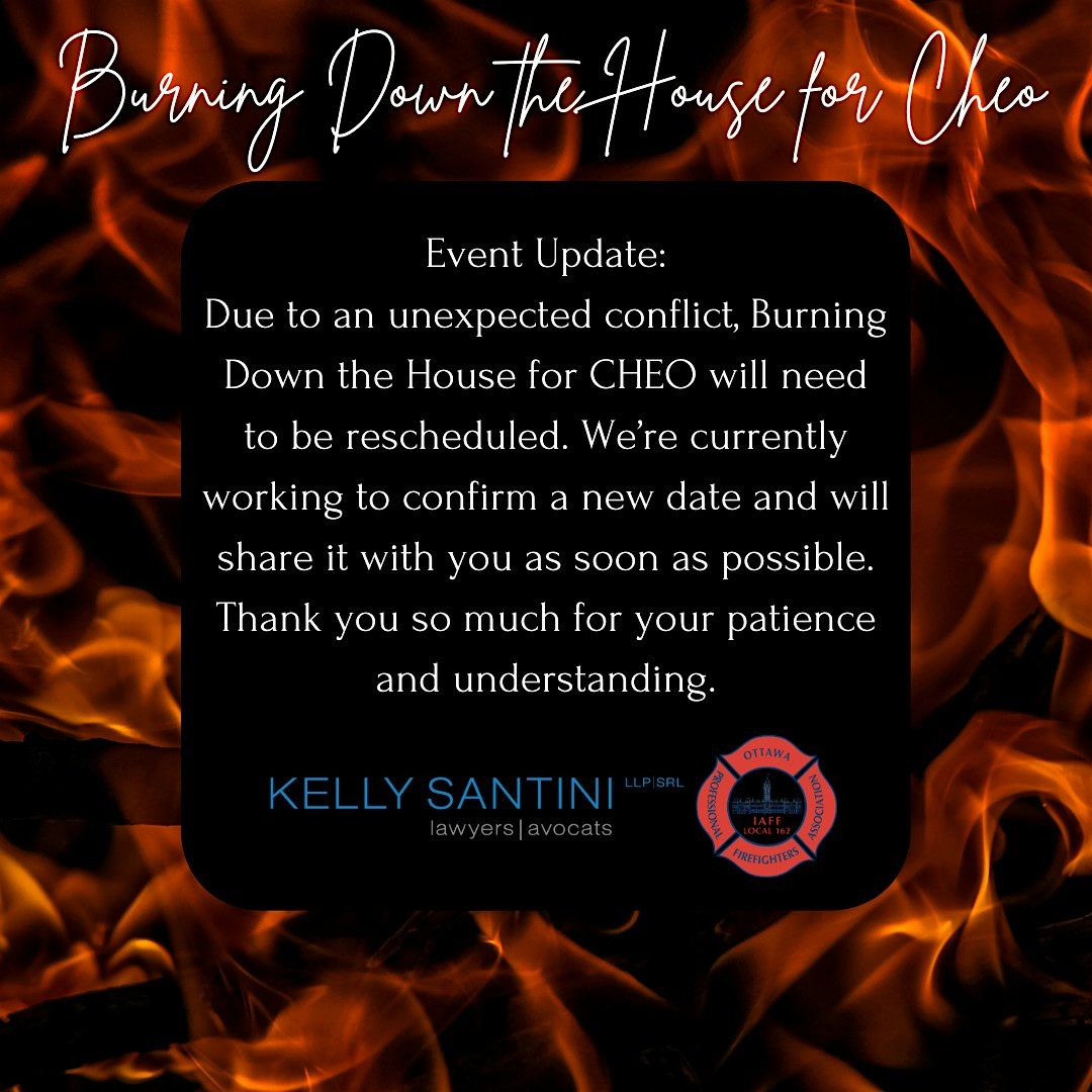 Burning Down The House For CHEO, 15 January | Event in Ottawa | AllEvents