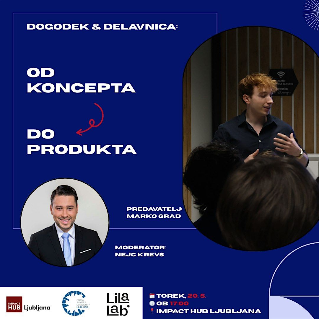 Od koncepta do produkta, 20 May | Event in Ljubljana | AllEvents
