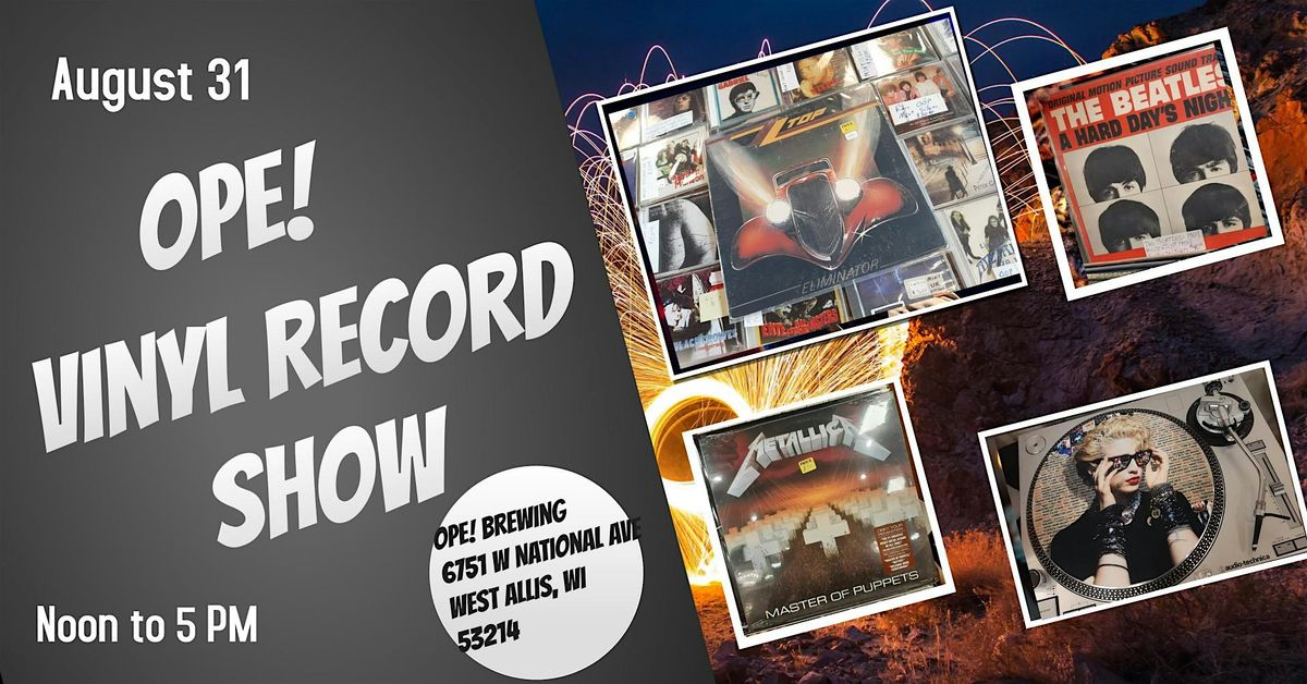 Record Show at Ope! Brewing, 31 August | Event in West Allis | AllEvents