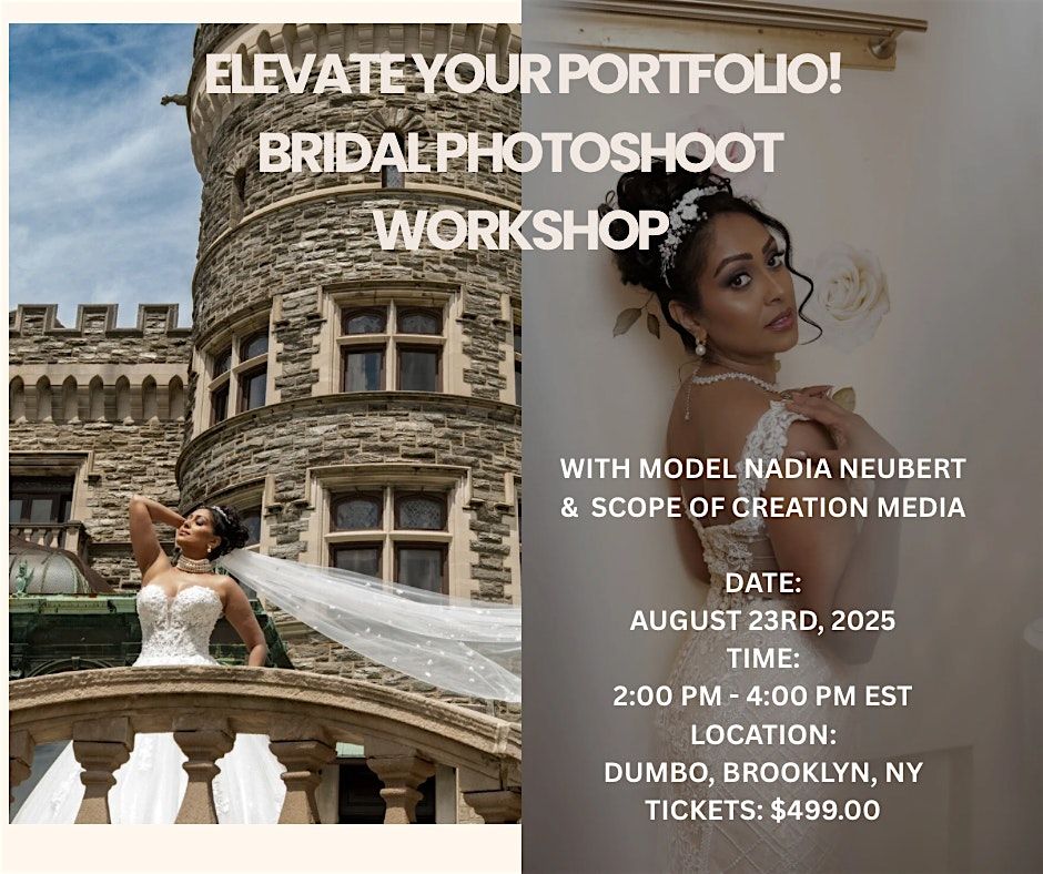 Bridal Theme Photoshoot  Workshop, 23 August | Event in Brooklyn | AllEvents