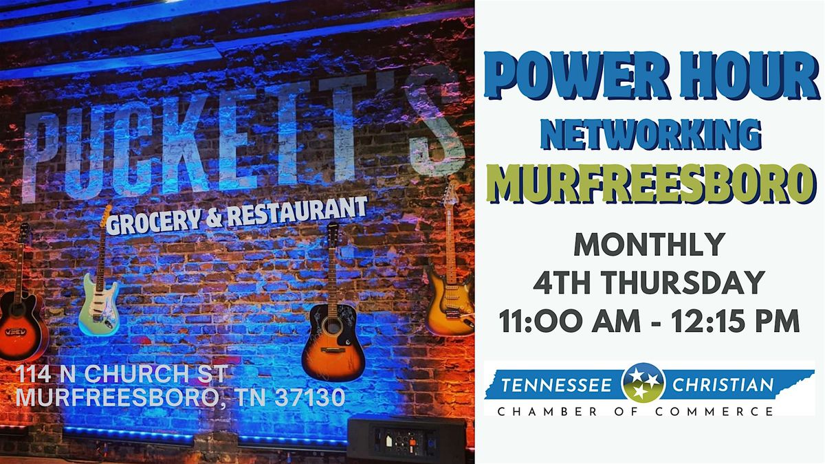 POWER HOUR Networking - Murfreesboro, 22 May | Event in Murfreesboro | AllEvents