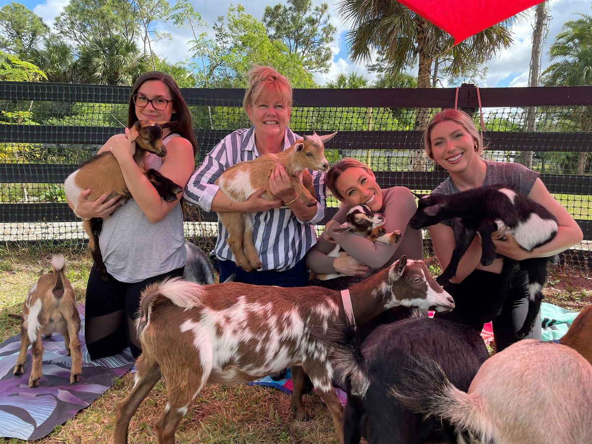 Fun Goat Yoga with Baby Goats, Farm Tour, Unique Attraction in Palm Beach, 23 August | Event in Loxahatchee