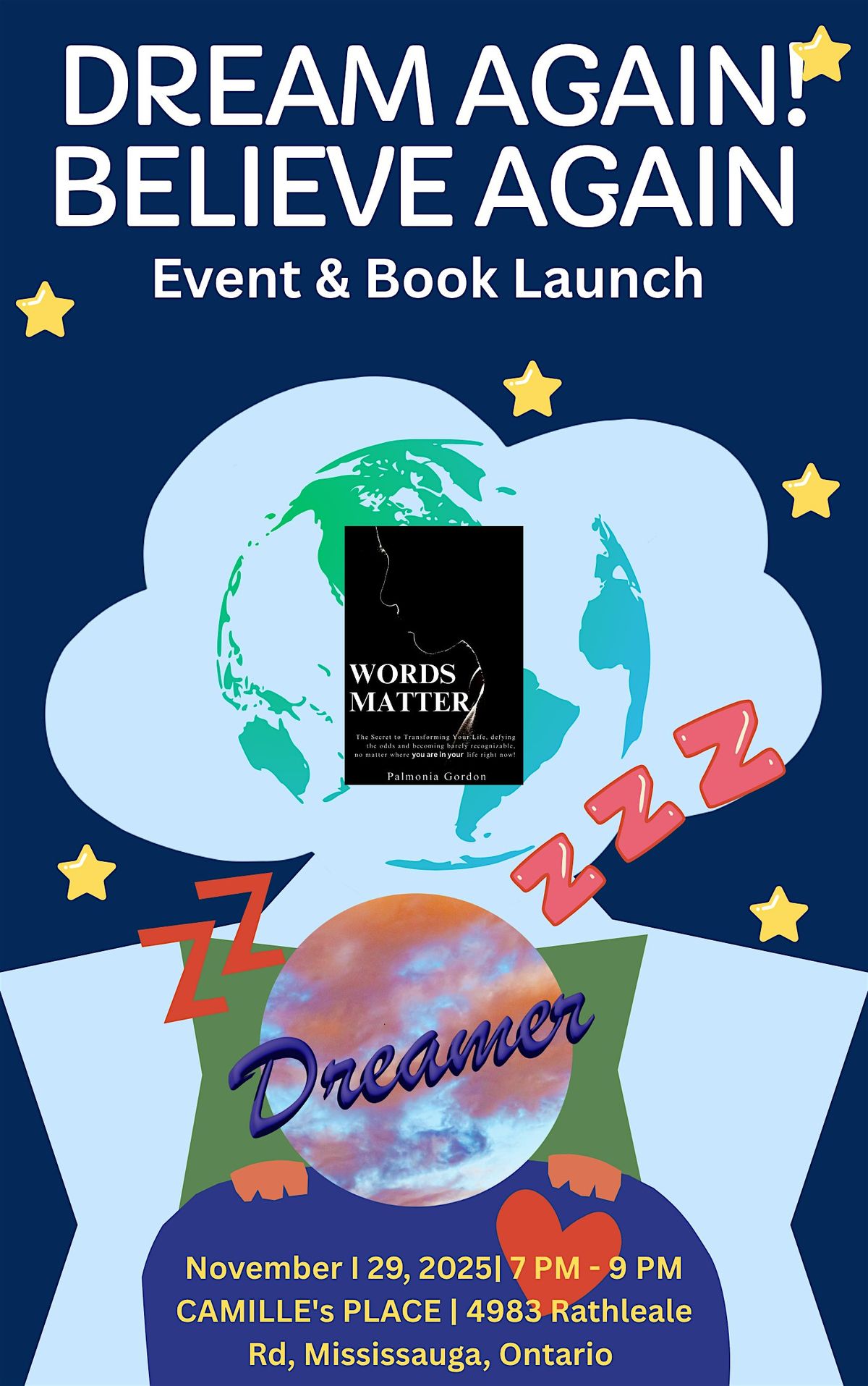 DREAM AGAIN! BELIEVE AGAIN EVENT AND BOOK LAUNCH, 29 November | Event in Mississauga | AllEvents