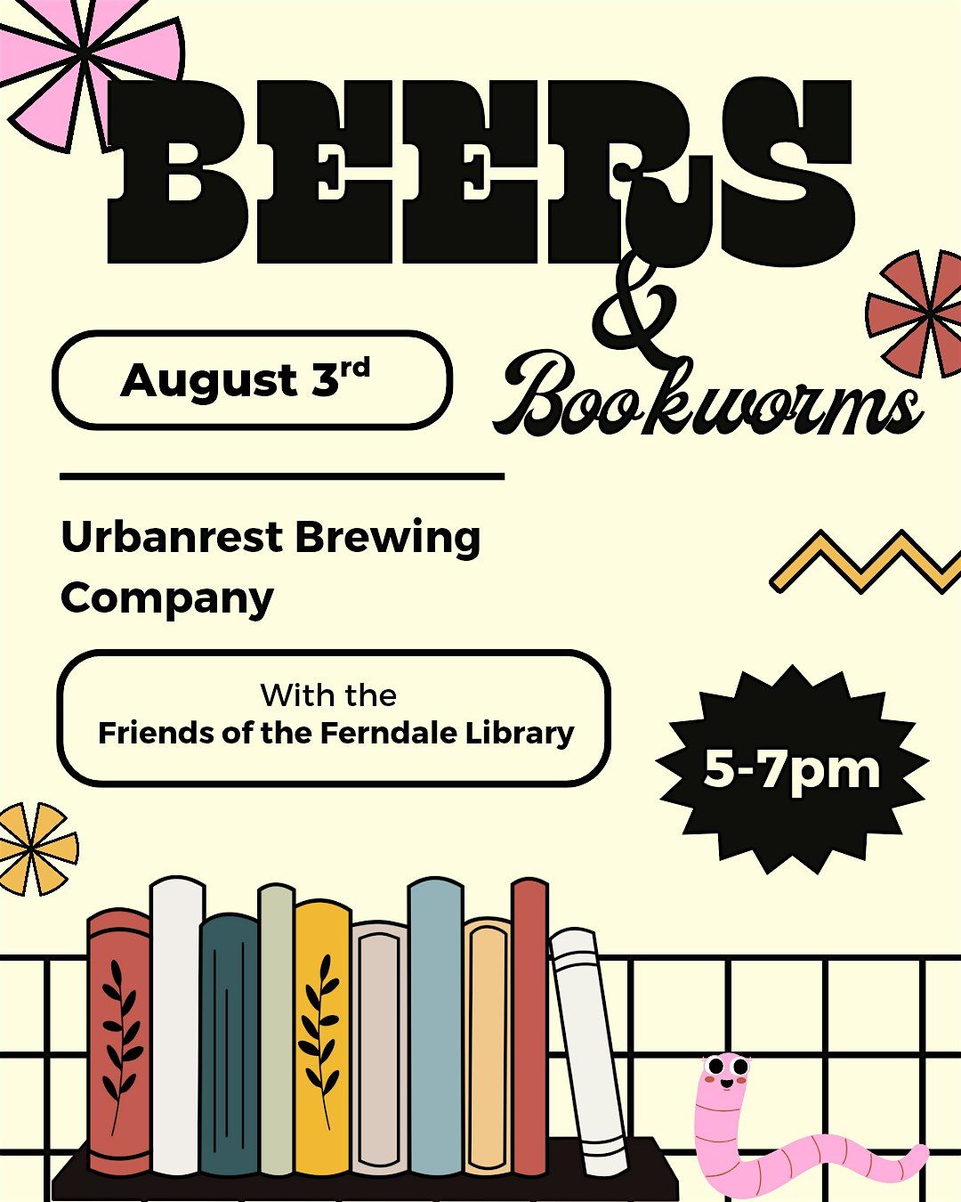Beers & Bookworms, 3 August | Event in Ferndale | AllEvents