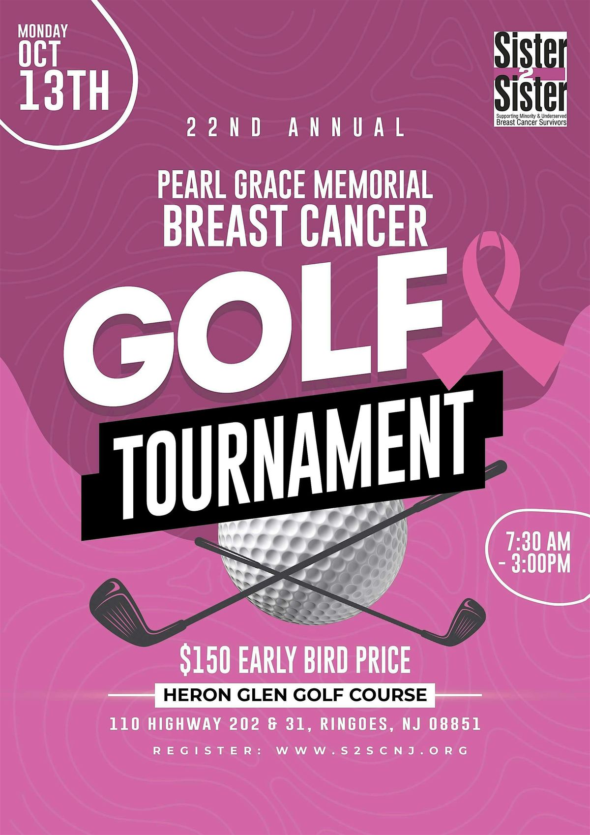 Sister2Sister Annual Breast Cancer Golf Tournament, 13 October | Event in Raritan Township | AllEvents
