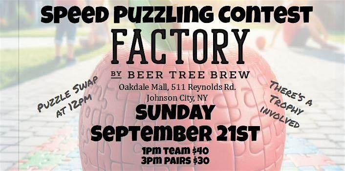 Puzzle and Pints at Factory by Beer Tree, 21 September | Event in Johnson City | AllEvents