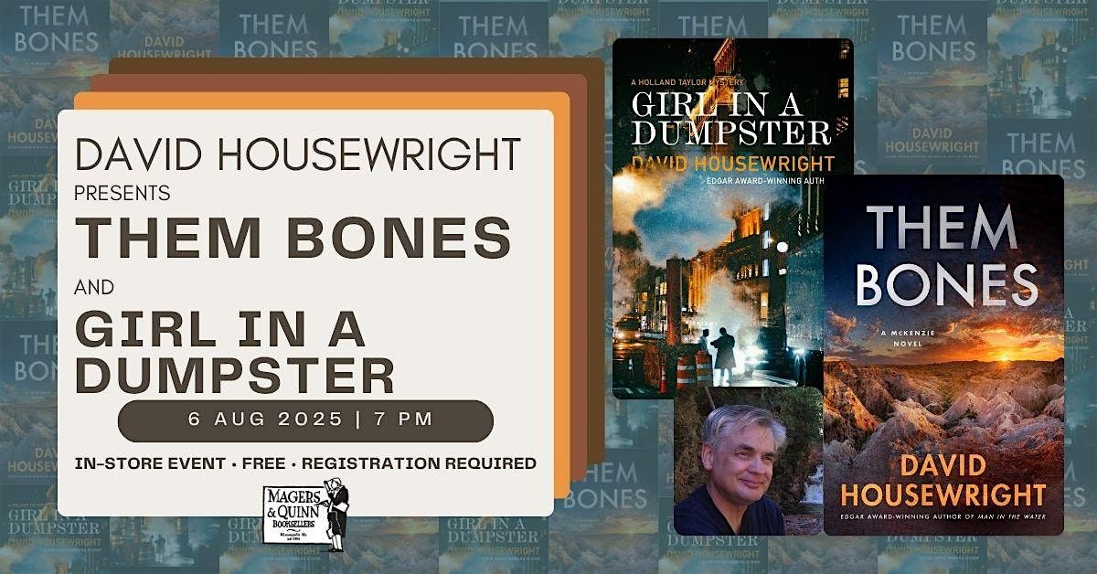 David Housewright presents Them Bones and Girl in a Dumpster, 6 August | Event in Minneapolis | AllEvents