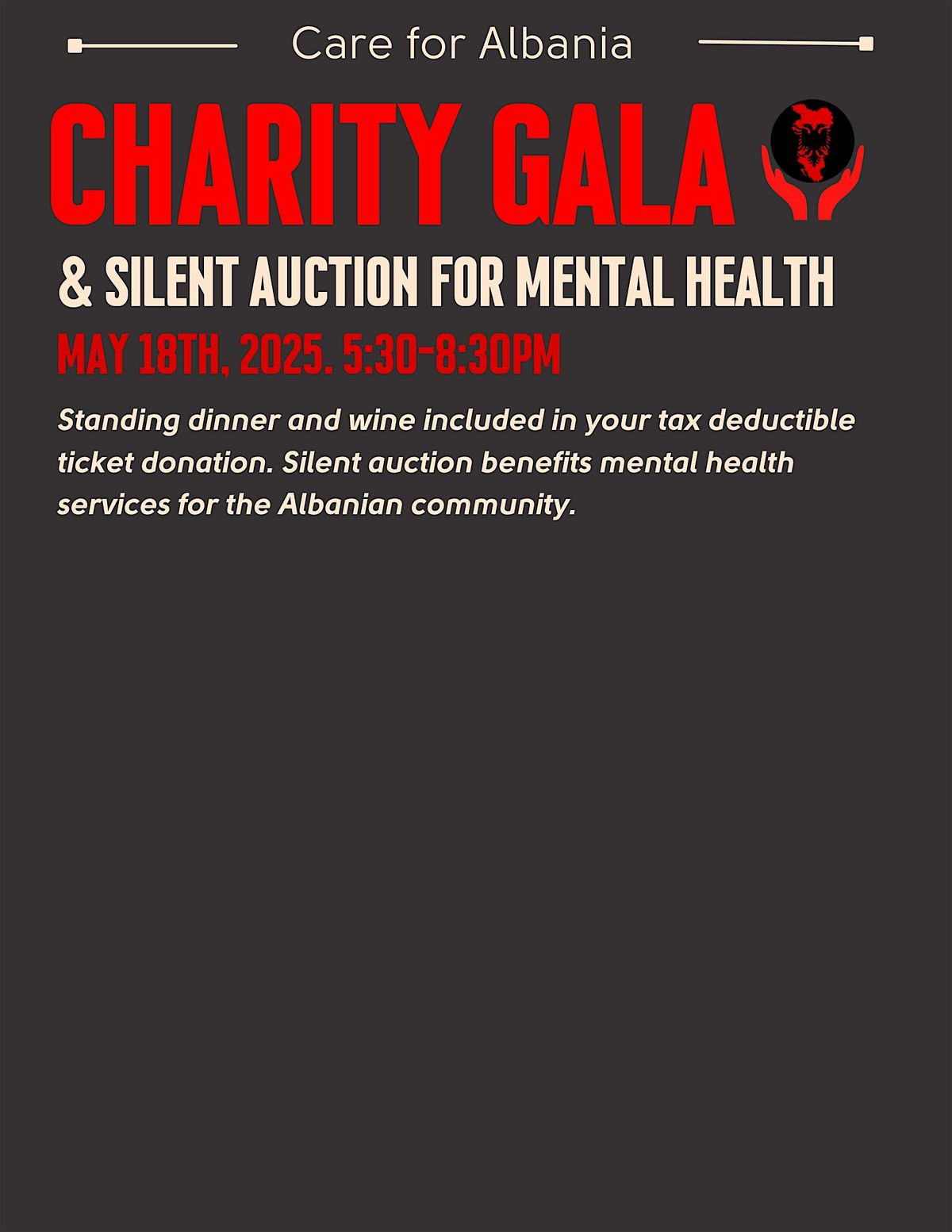 Care for Albania Charity Gala and Silent Auction for Mental Health, 18 May | Event in Glenview | AllEvents