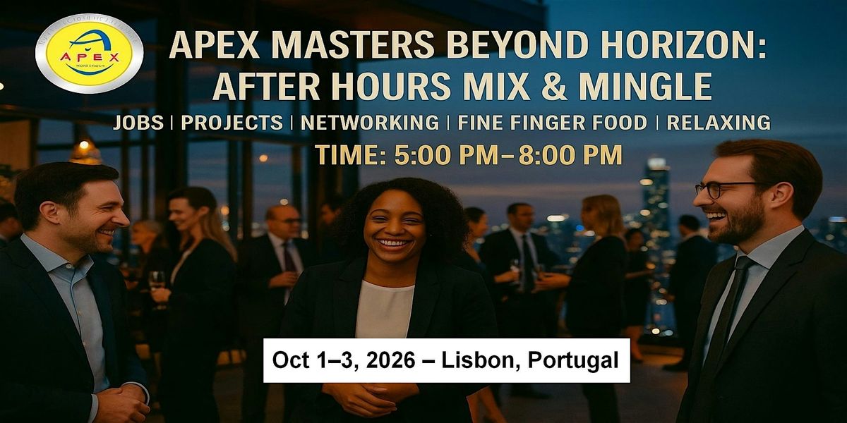 Apex Meet-ups Cooperation • Jobs • Networking in Lisbon, Portugal, 1 October | Event in Lisboa | AllEvents