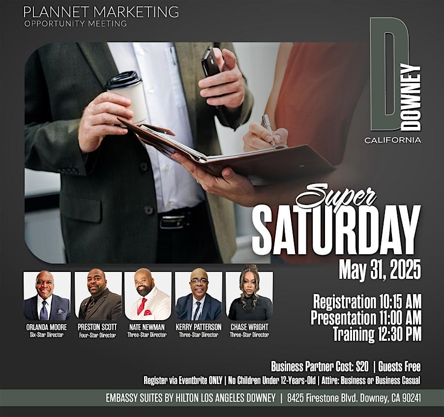 PlanNet Marketing Super Saturday, 31 May | Event in Downey | AllEvents