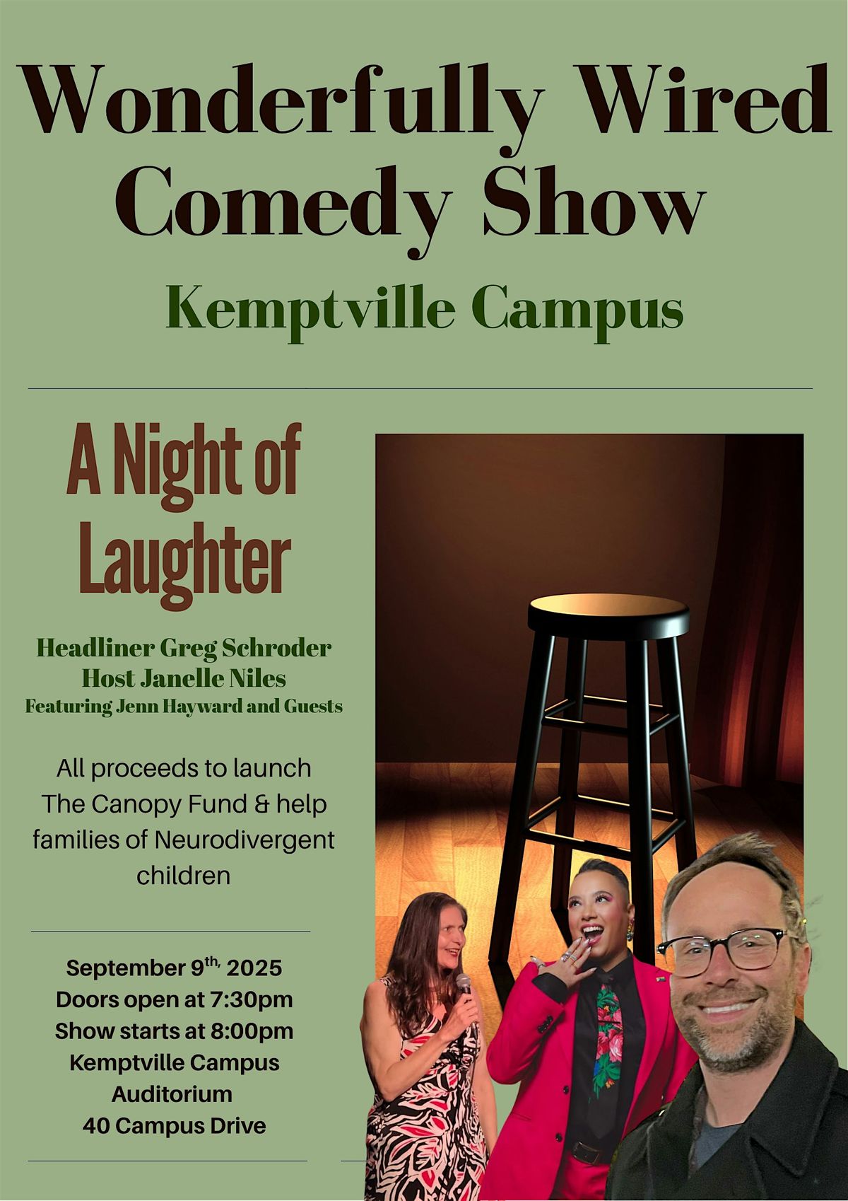 Wonderfully Wired Comedy Show for Canopy fund, 9 September | Event in Kemptville | AllEvents