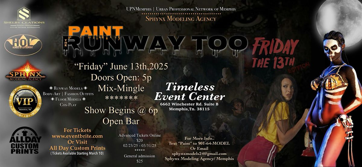 Paint The Runway Too 2, 13 June | Event in Memphis | AllEvents