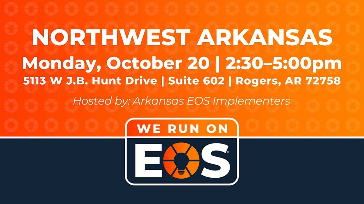 We Run on EOS - Northwest Arkansas, 20 October | Event in Rogers | AllEvents