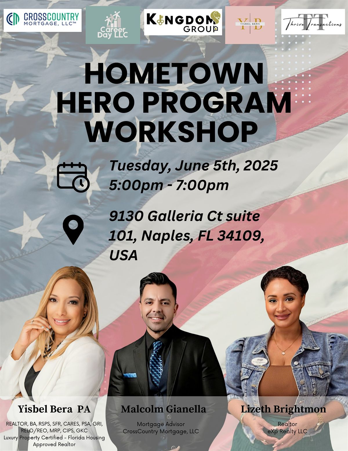 Hometown Hero Program Workshop, 3 July | Event in Naples | AllEvents
