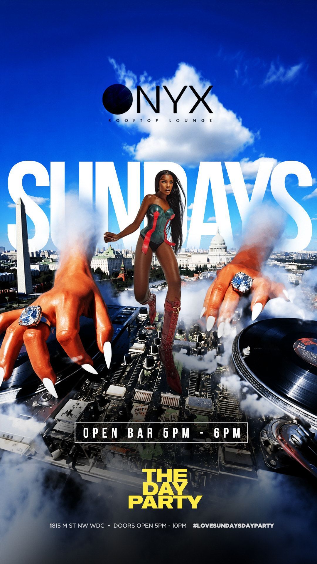 Sunday Rooftop Day Party, Onyx Rooftop DC , Washington, 1 November 2026 ...