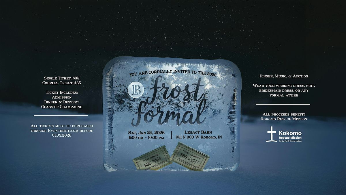 The Frost Formal at The Legacy Barn, 24 January | Event in Kokomo | AllEvents