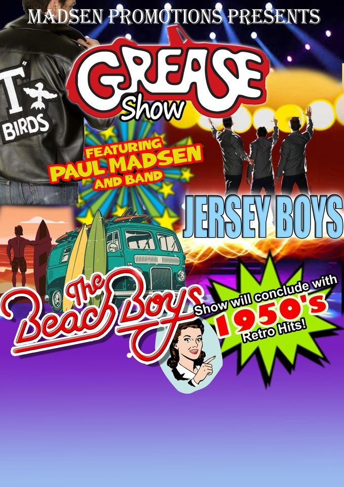Paul Madsens Grease Lighting and Beach Boys Tribute, The Playhouse Cafe