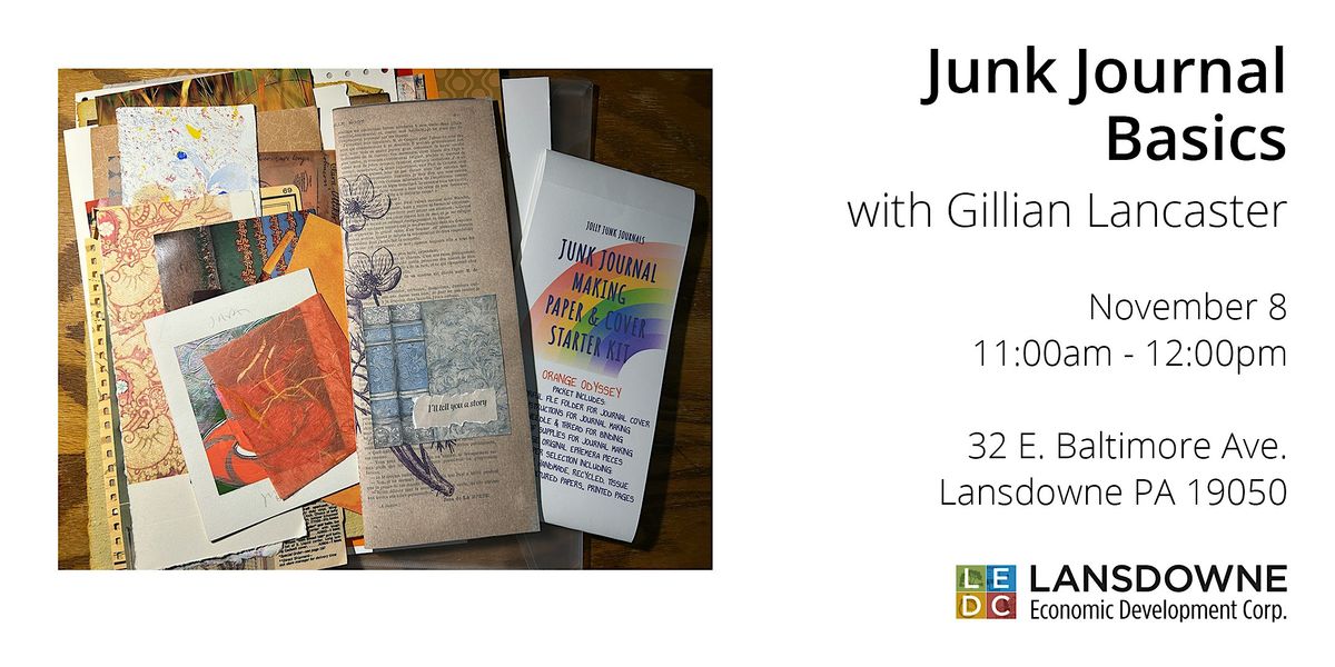 Junk Journal Basics, 8 November | Event in Lansdowne | AllEvents