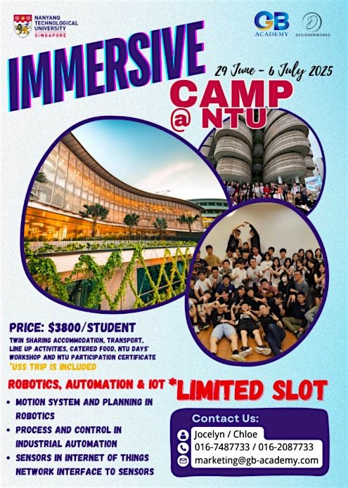 Singapore University Immersion Camp, 29 June | Event in Jurong | AllEvents